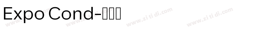 Expo Cond字体转换